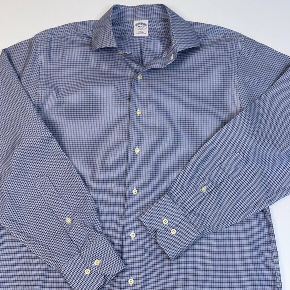 BROOKS BROTHERS men's large plaid shirt - Picture 2 of 2